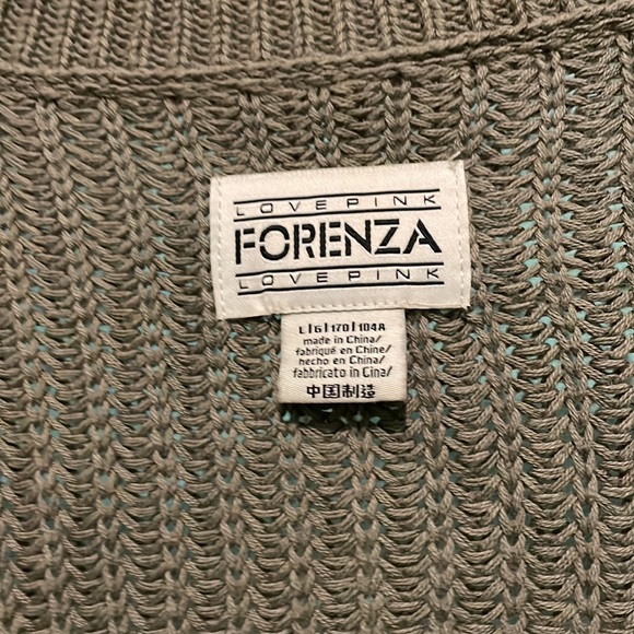 Love PINK olive green oversized knot sweater - Picture 4 of 6